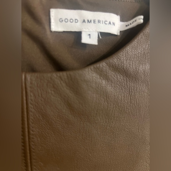 Good American Faux Leather Bodysuit size 1 - Picture 9 of 10